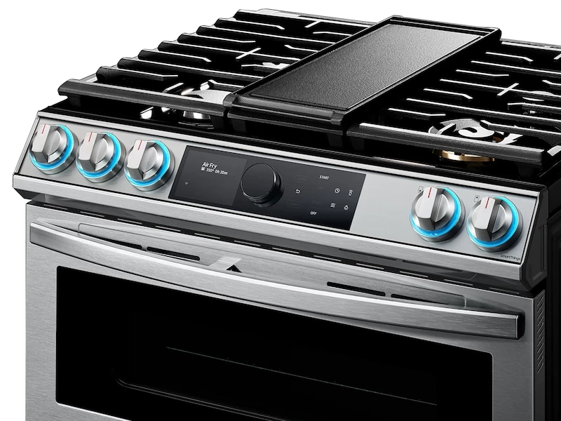 6.3 cu. ft. Flex Duo Front Control Slide-in Dual Fuel Range with Smart Dial, Air Fry, and Wi-Fi NY63T8751SSAA