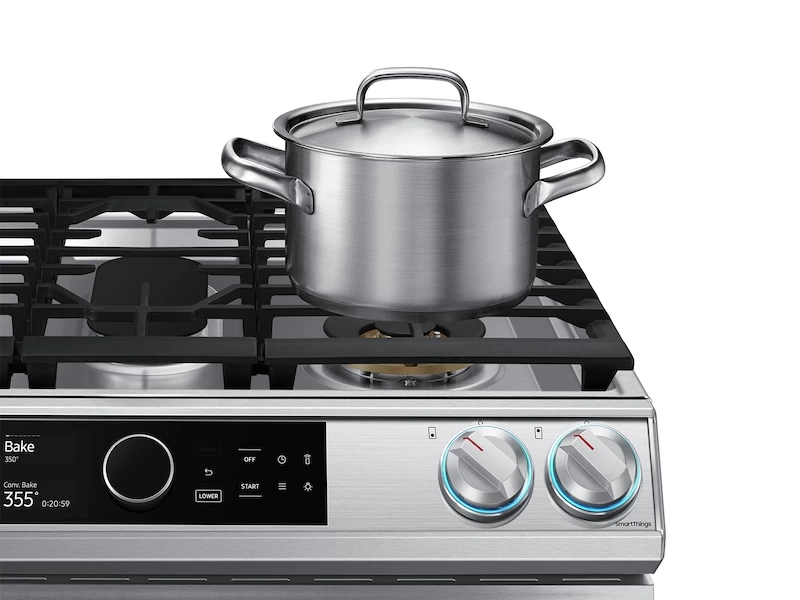 6.3 cu. ft. Flex Duo Front Control Slide-in Dual Fuel Range with Smart Dial, Air Fry, and Wi-Fi NY63T8751SSAA