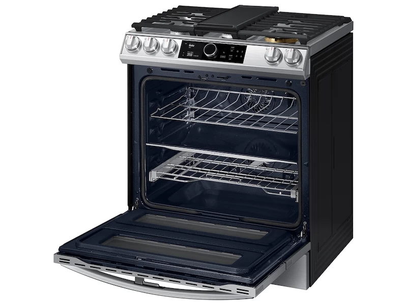 6.3 cu. ft. Flex Duo Front Control Slide-in Dual Fuel Range with Smart Dial, Air Fry, and Wi-Fi NY63T8751SSAA