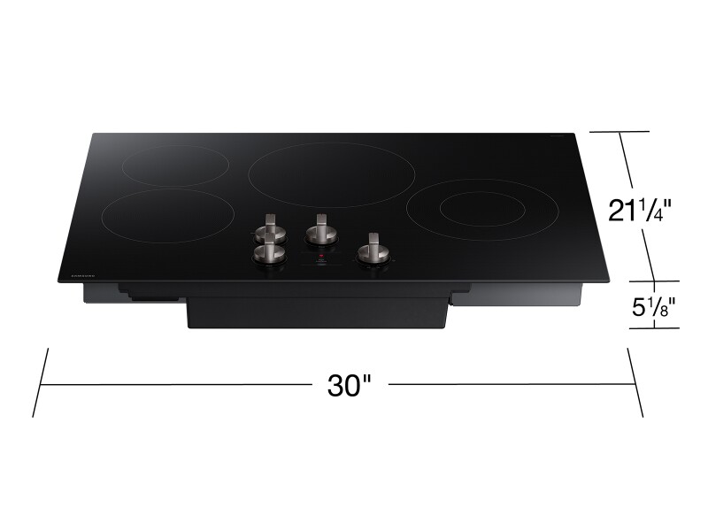 30" Electric ENERGY STARĀ® Certified Cooktop with 4 Elements in Black NZ30FG5332RKAA