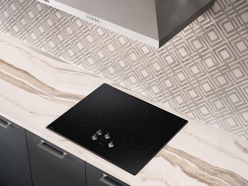 30" Electric ENERGY STARĀ® Certified Cooktop with 4 Elements in Black NZ30FG5332RKAA