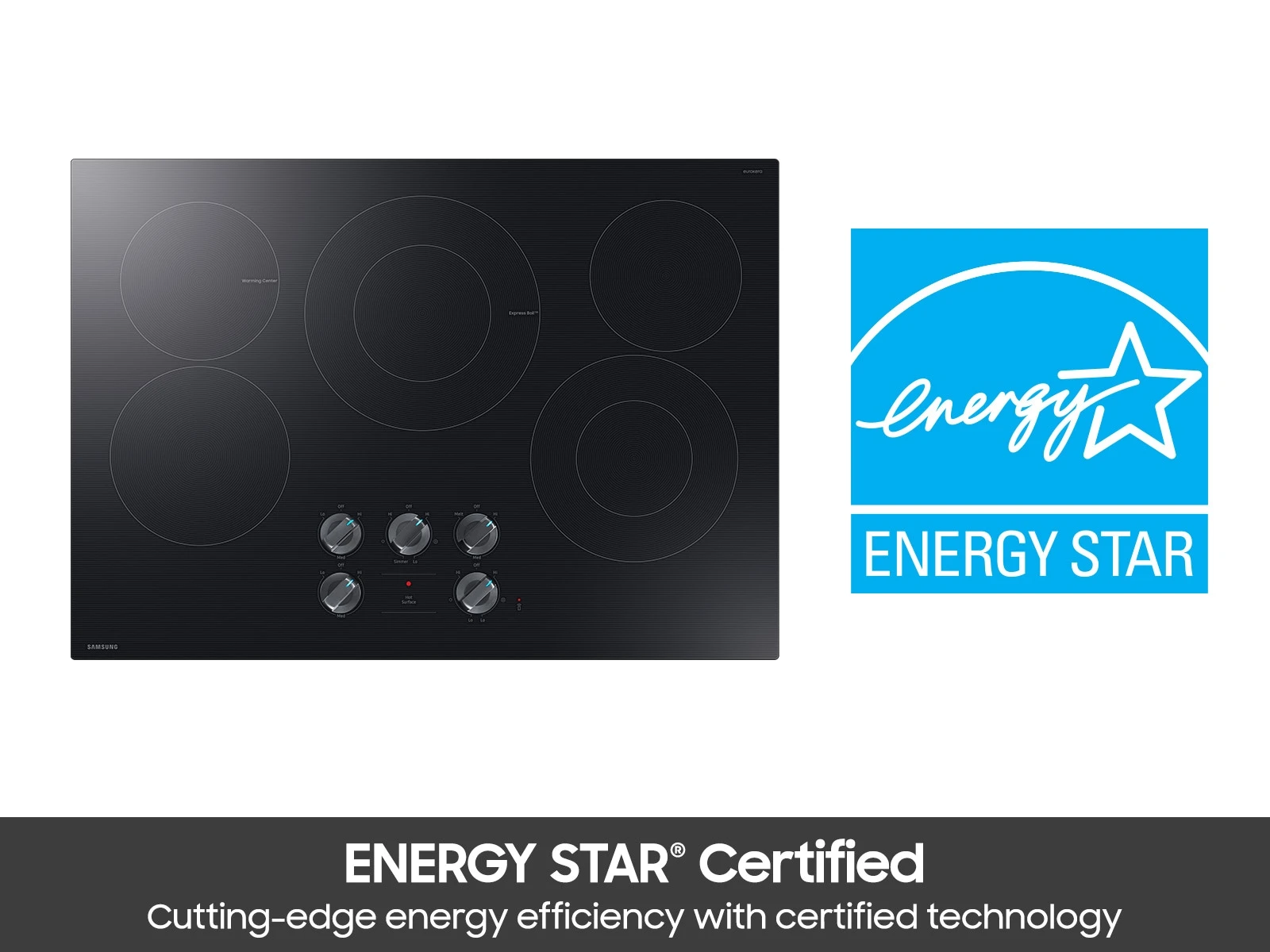 Electric Cooktop Illuminated Knobs | Wi-Fi Rapid Boil NZ30FG6332RKAA