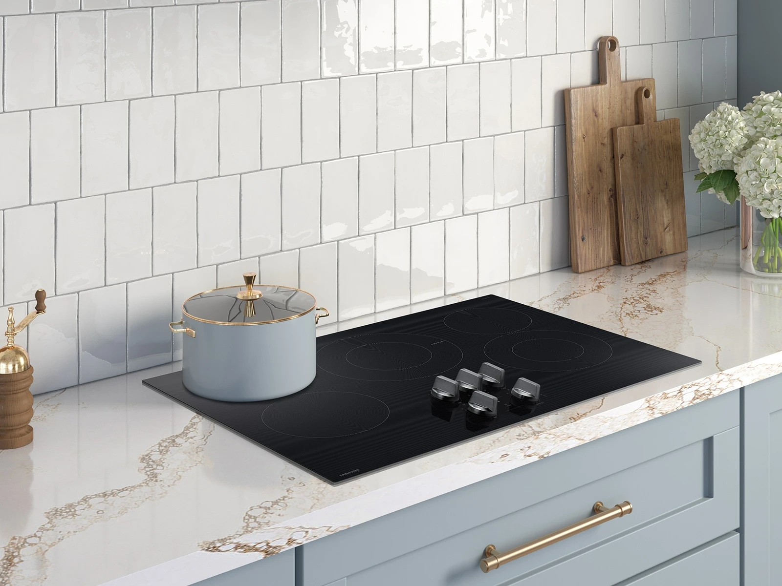 Electric Cooktop Illuminated Knobs | Wi-Fi Rapid Boil NZ30FG6332RKAA