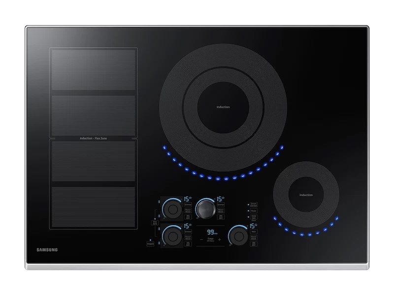Induction Cooktop Virtual Flame | Wi-Fi Flex Zone Burner NZ30K7880USAA