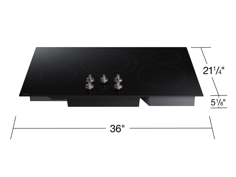 36" Electric ENERGY STARĀ® Certified Cooktop with 5 Elements in Black NZ36FG5332RKAA