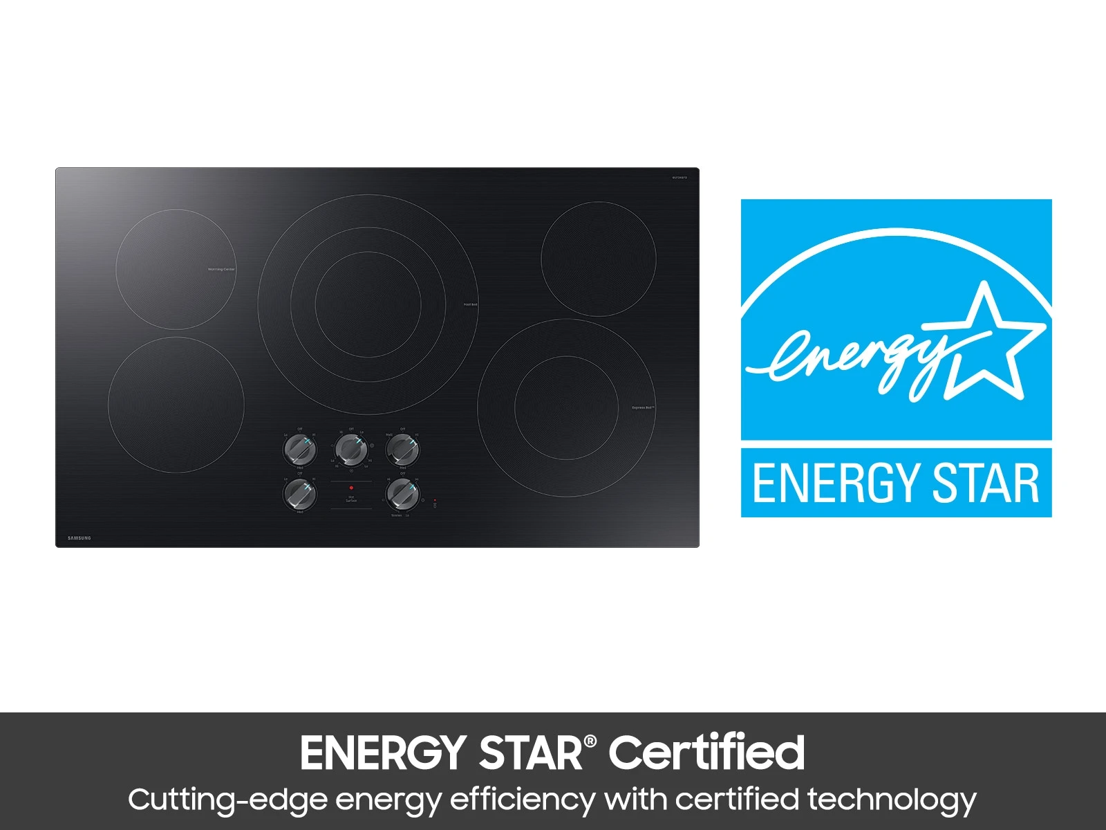 36" Electric ENERGY STAR® Certified Cooktop with Illuminated Knobs NZ36FG6432RKAA