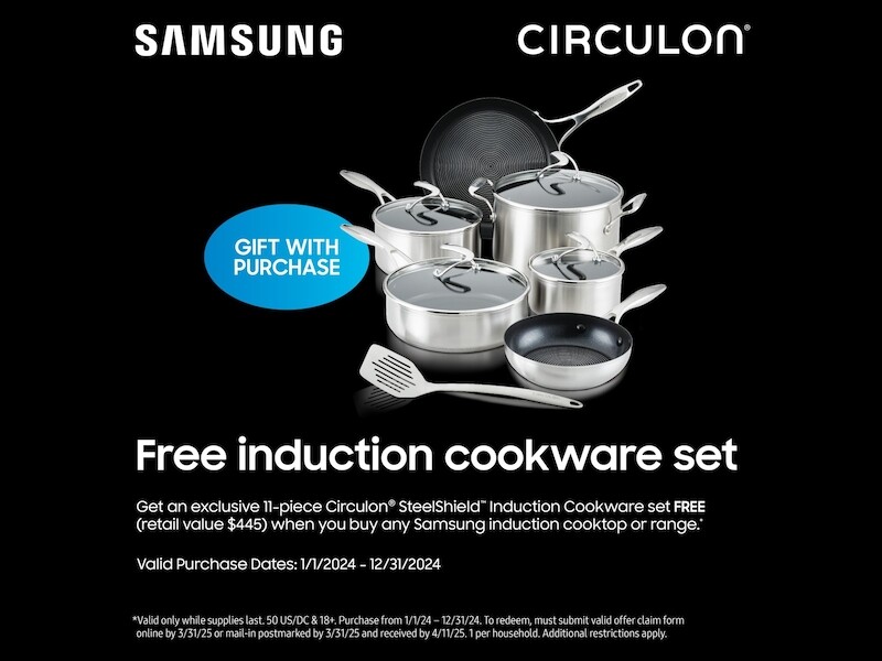 36" Smart Induction Cooktop in Fingerprint Resistant Matte Black Stainless Steel NZ36K7880UGAA