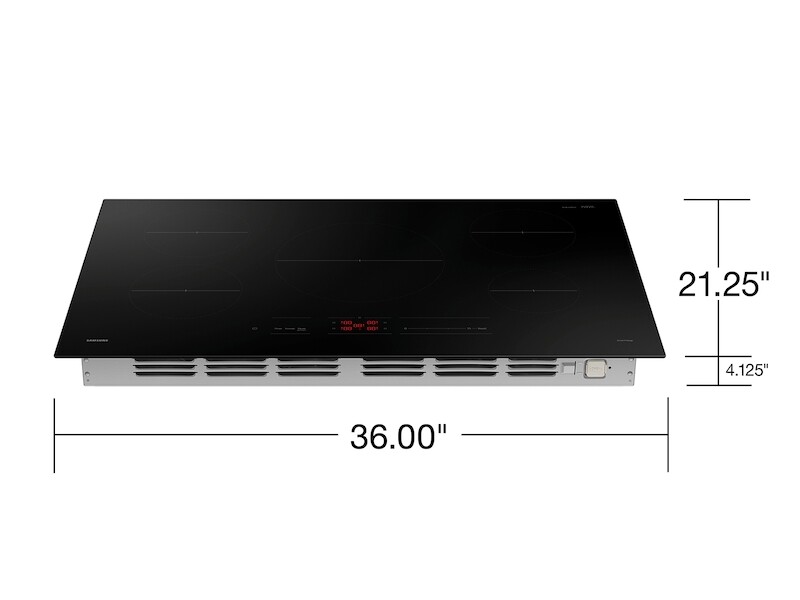 36" Smart Induction Cooktop in Fingerprint Resistant Matte Black Stainless Steel NZ36K7880UGAA