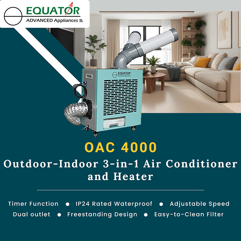 10,000 BTU Outdoor-Indoor 3-in-1 AIR CONDITIONER+HEATER+FAN 110V OAC4000, product image 7 of 9