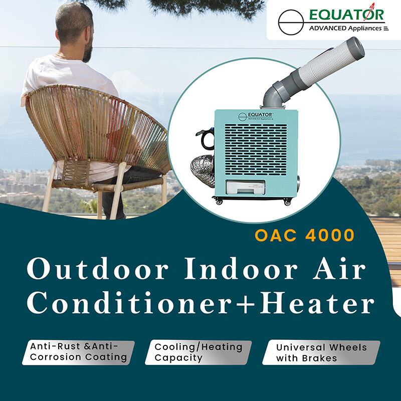 10,000 BTU Outdoor-Indoor 3-in-1 AIR CONDITIONER+HEATER+FAN 110V OAC4000, product image 8 of 9