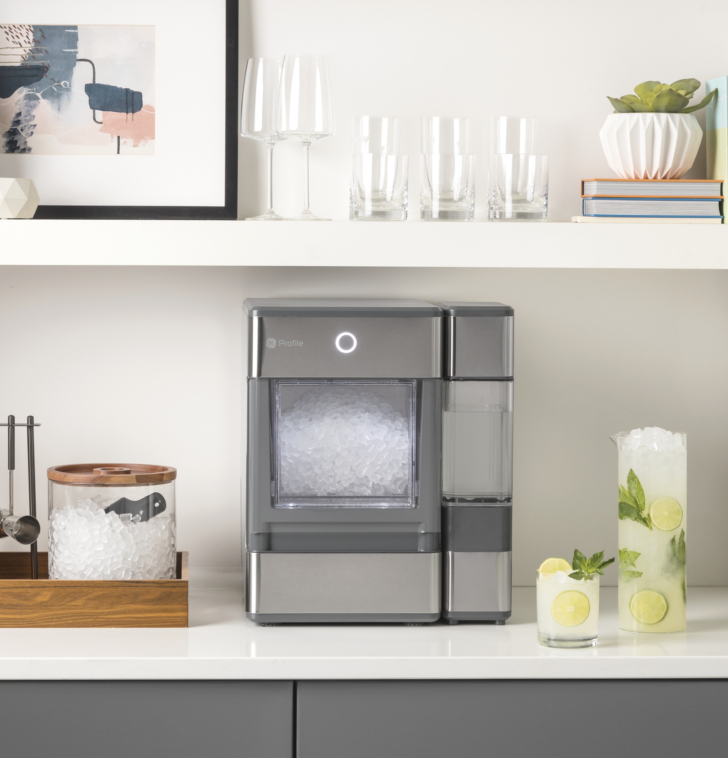 Opal Nugget Ice Maker + Side Tank and Bluetooth OPAL01GEPKT