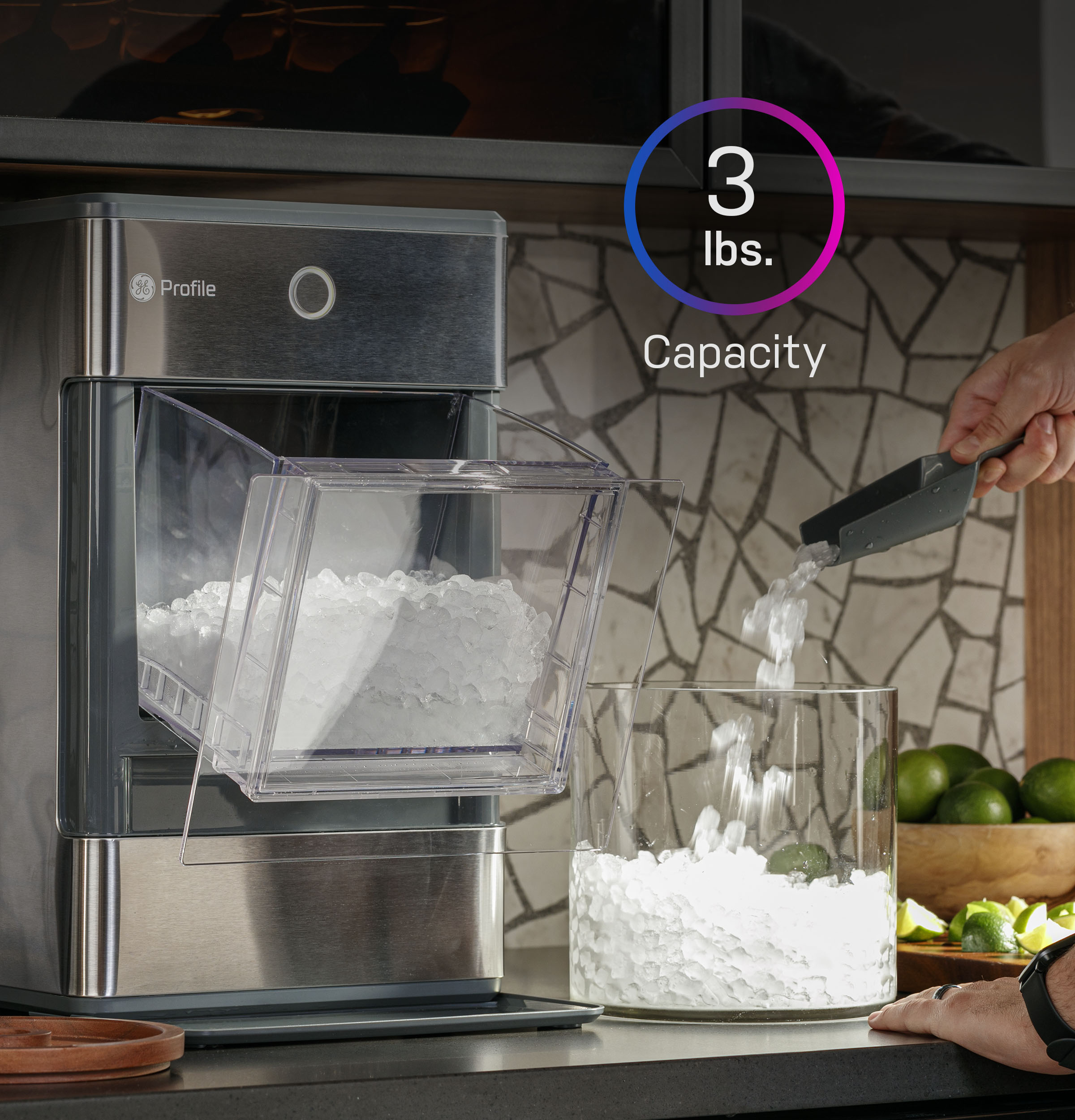 Opal Nugget Ice Maker + Side Tank and Bluetooth OPAL01GEPKT