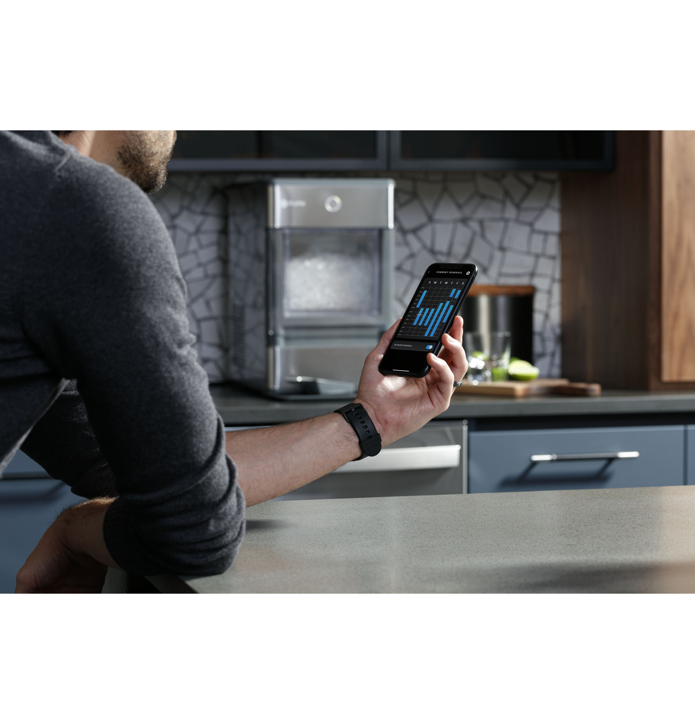 Opal Nugget Ice Maker + Side Tank and Bluetooth OPAL01GEPKT