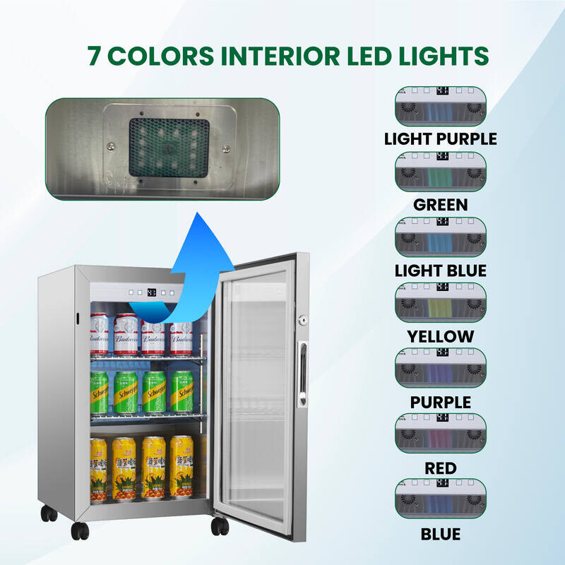 2.3cf Outdoor/Indoor Refrigerator IPX4 SS Builtin/FS 85 Cans Quiet 42dB OR230