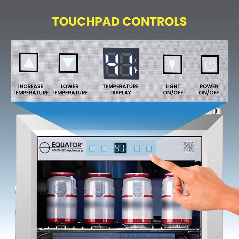 2.3cf Outdoor/Indoor Refrigerator IPX4 SS Builtin/FS 85 Cans Quiet 42dB OR230