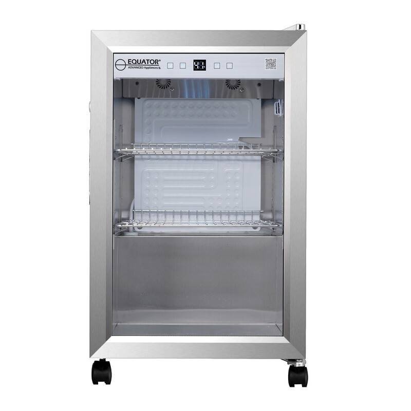 2.3cf Outdoor/Indoor Refrigerator IPX4 SS Builtin/FS 85 Cans Quiet 42dB OR230