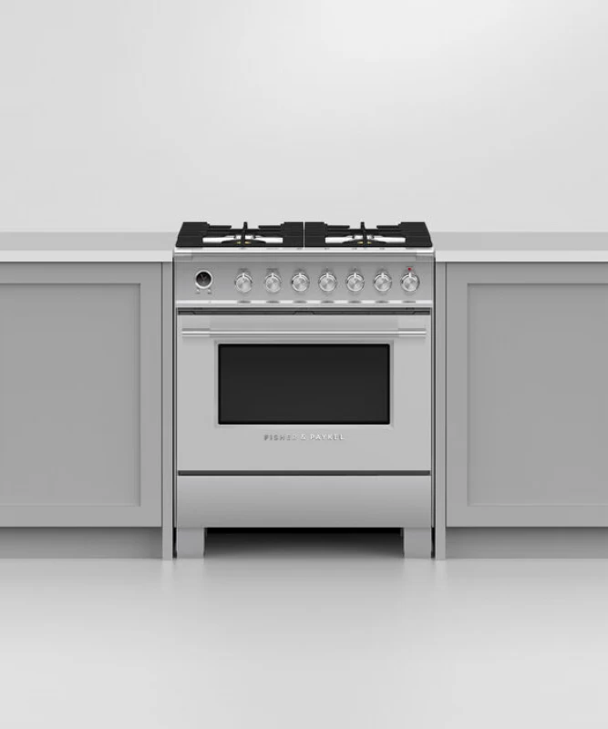 Dual Fuel Range, 30", 4 Burners, Self-cleaning view 4