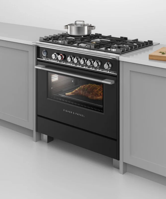 Dual Fuel Range, 36", 5 Burners, Self-cleaning view 4