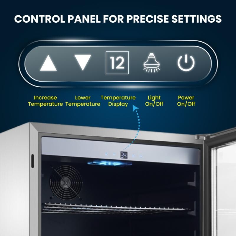 4.6cf Outdoor/Indoor Refrigerator IPX4 SS Builtin/FS 110 cans 6 Bottles OR460
