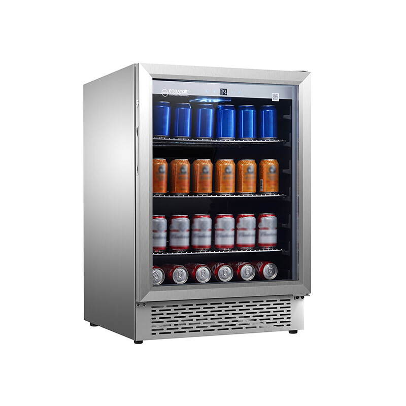 4.6cf Outdoor/Indoor Refrigerator IPX4 SS Builtin/FS 110 cans 6 Bottles OR460
