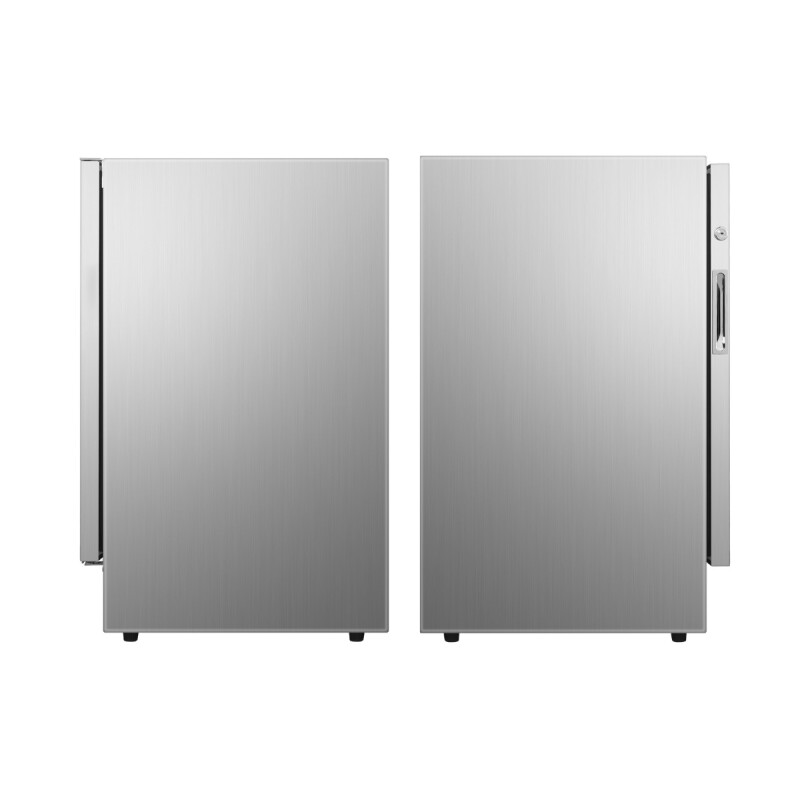 4.6cf Outdoor/Indoor Refrigerator IPX4 SS Builtin/FS 110 cans 6 Bottles OR460