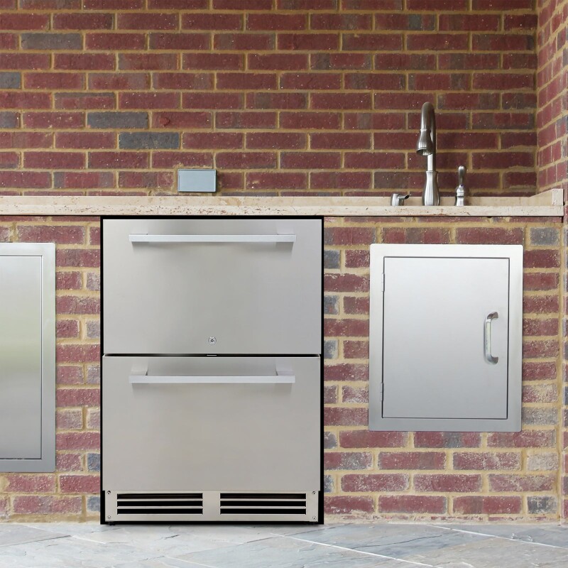 Avanti ELITE Series Indoor/Outdoor Undercounter Drawer Refrigerator OR525U5D, product image 2 of 11