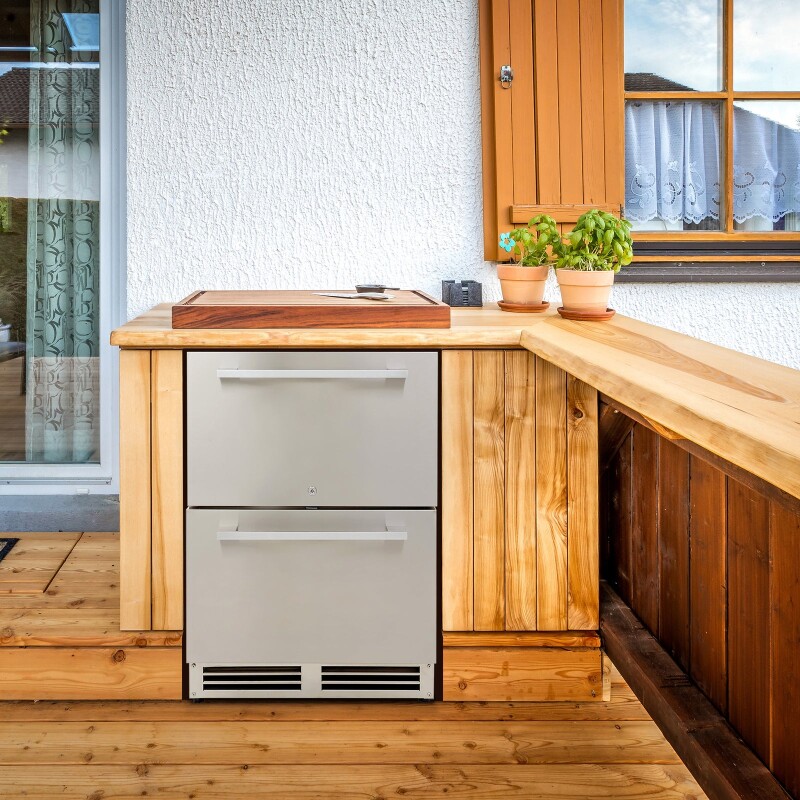 Avanti ELITE Series Indoor/Outdoor Undercounter Drawer Refrigerator OR525U5D, product image 3 of 11