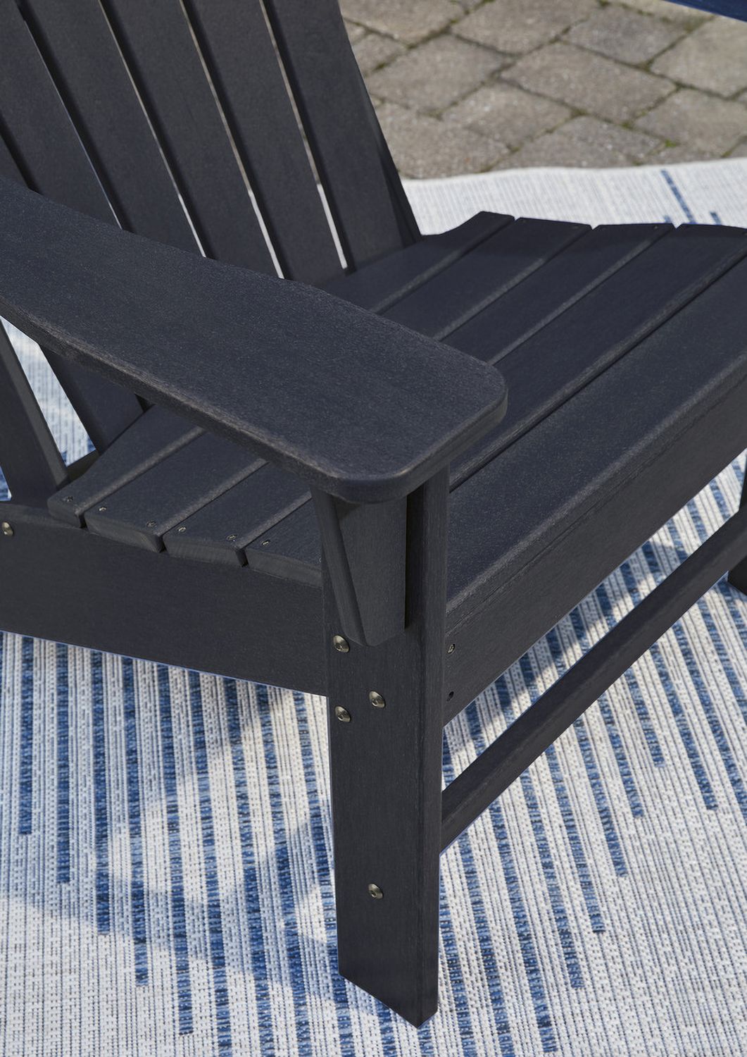 Sundown Treasure Black Adirondack Chair P008898