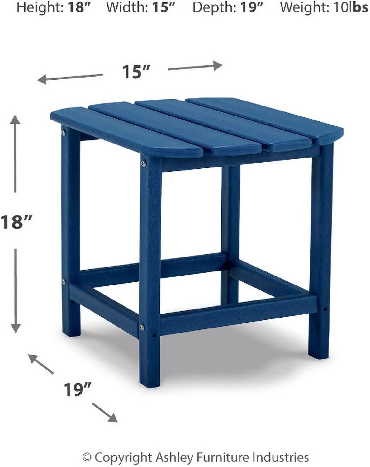 Sundown Treasure Blue Outdoor End Table P009703