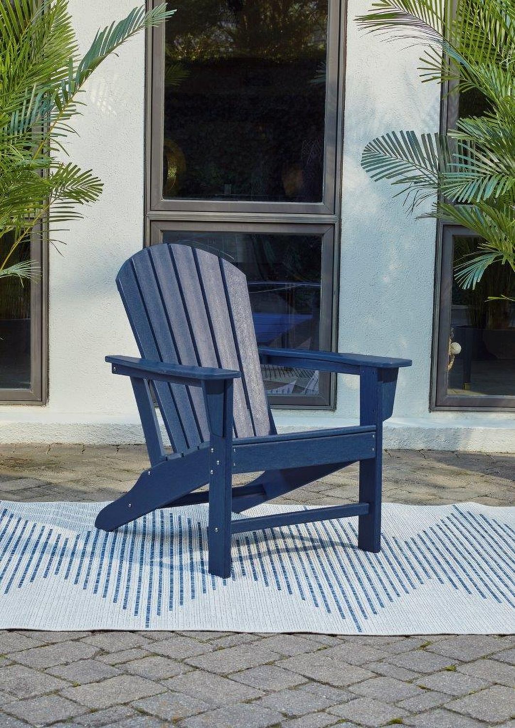 Sundown Treasure Blue Outdoor Adirondack Chair P009898