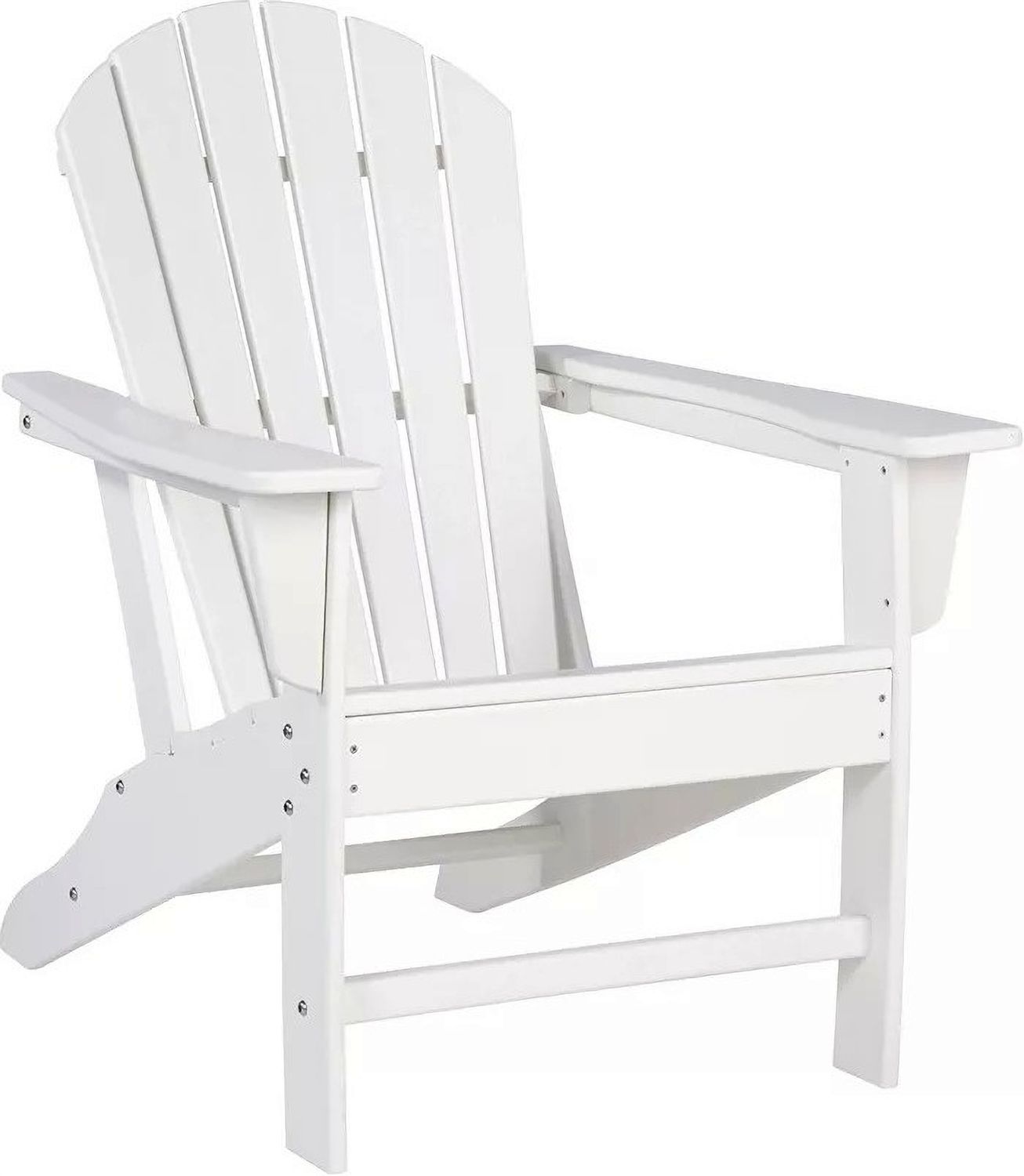 Sundown Treasure White Outdoor Adirondack Chair P011898
