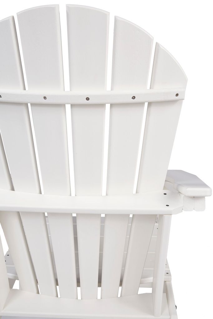 Sundown Treasure White Outdoor Adirondack Chair P011898