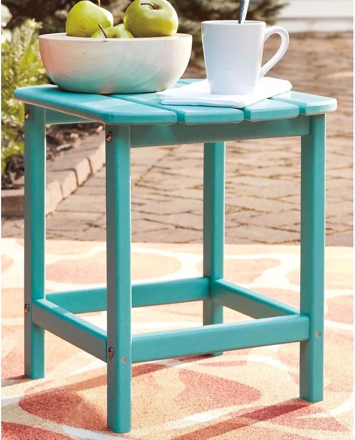 Sundown Treasure Turquoise Outdoor Rectangular End Table P012703