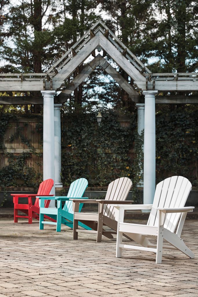 Sundown Treasure Turquoise Adirondack Chair with End Table P012P1