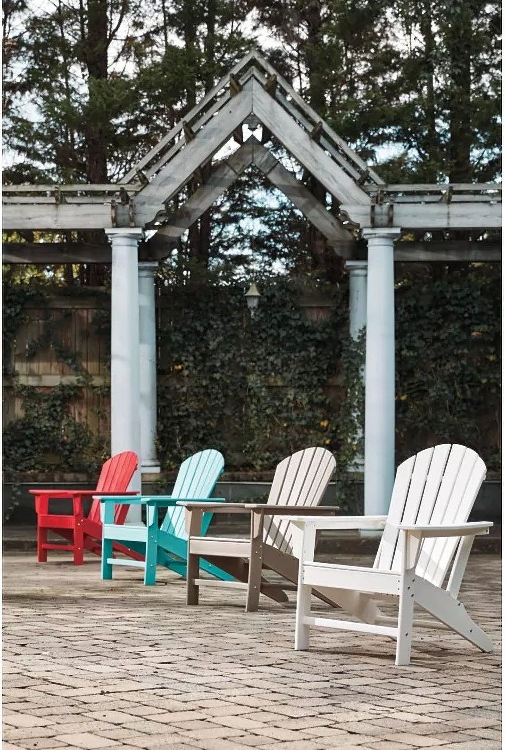 Sundown Treasure Grayish Brown Outdoor Adirondack Chair P014898