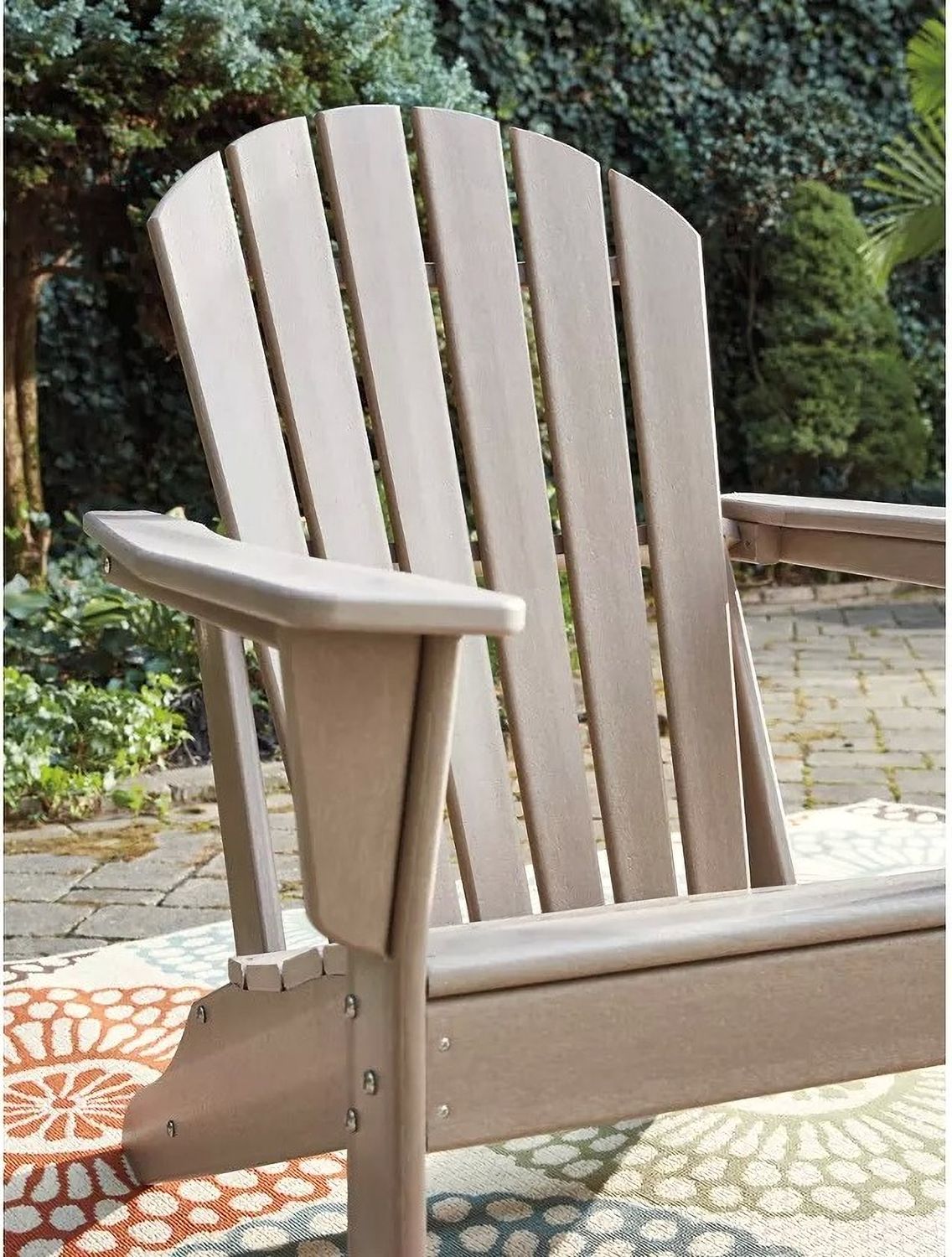 Sundown Treasure Grayish Brown Outdoor Adirondack Chair P014898