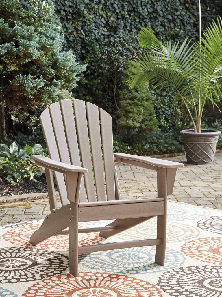 Sundown Treasure Grayish Brown Outdoor Adirondack Chair P014898