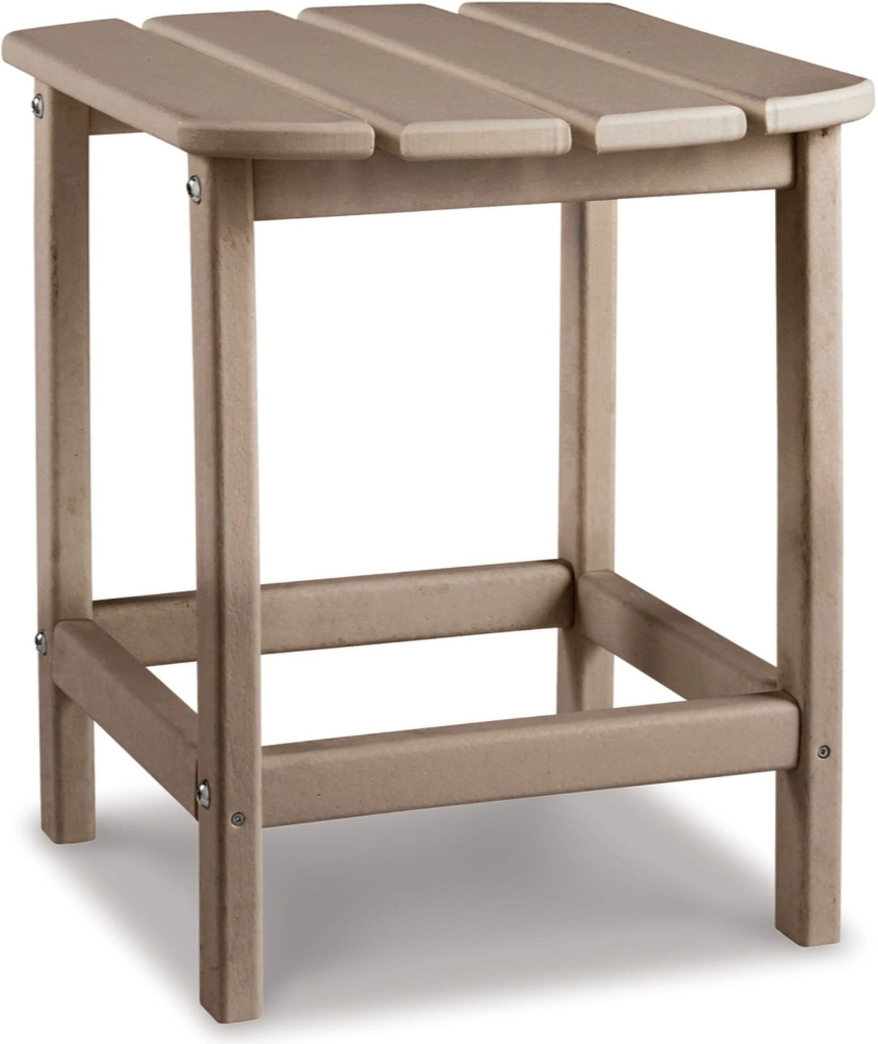 Sundown Treasure Grayish Brown Adirondack Chair with End Table P014P1