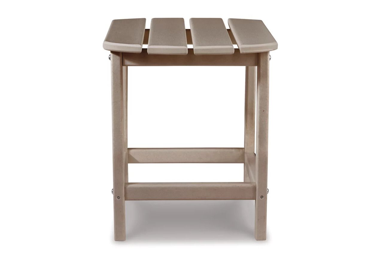 Sundown Treasure Grayish Brown Adirondack Chair with End Table P014P1