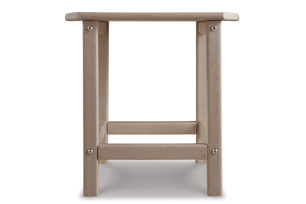 Sundown Treasure Grayish Brown Adirondack Chair with End Table P014P1