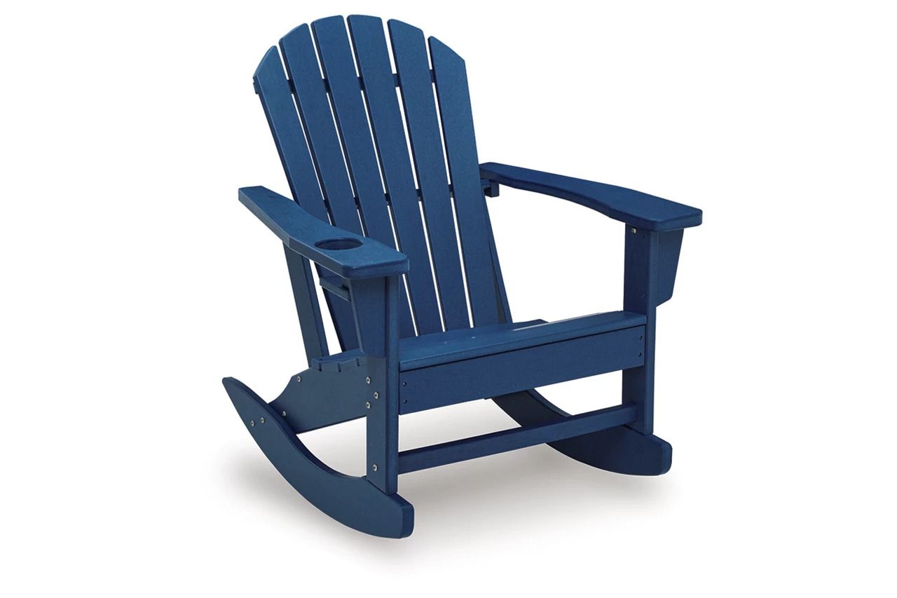 Sundown Treasure Outdoor Rocking Chair In Blue P019827