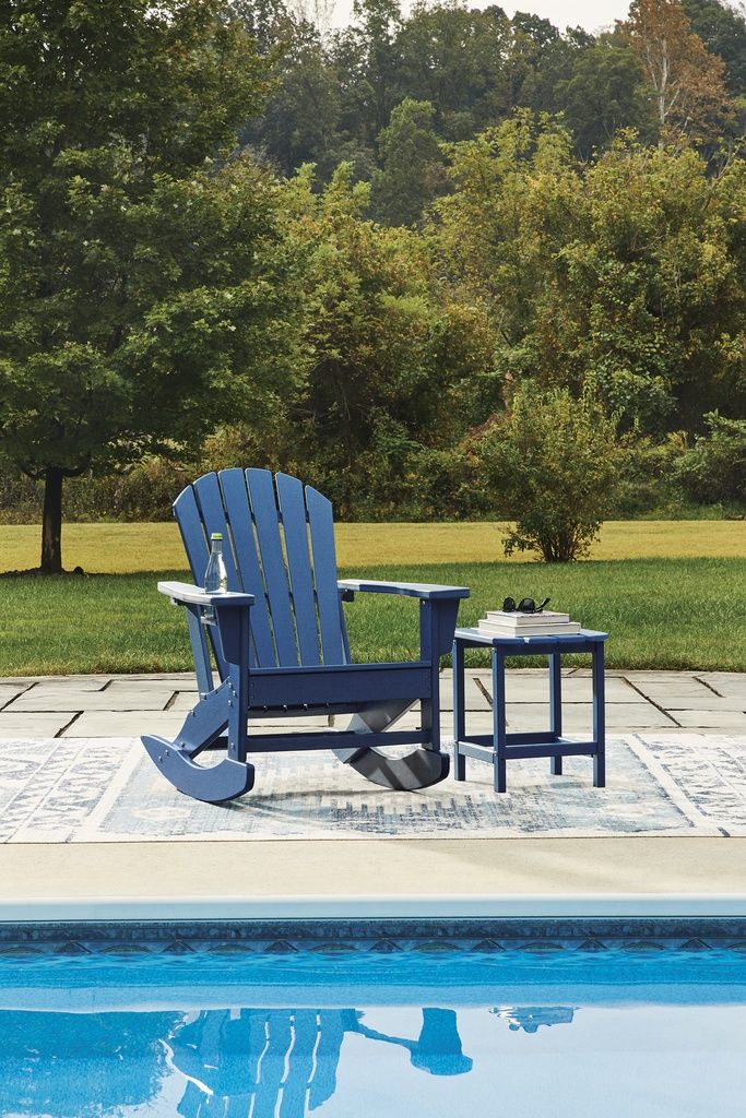 Sundown Treasure Outdoor Rocking Chair In Blue P019827