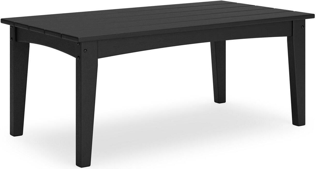 Hyland wave Outdoor Coffee Table In Black P108701