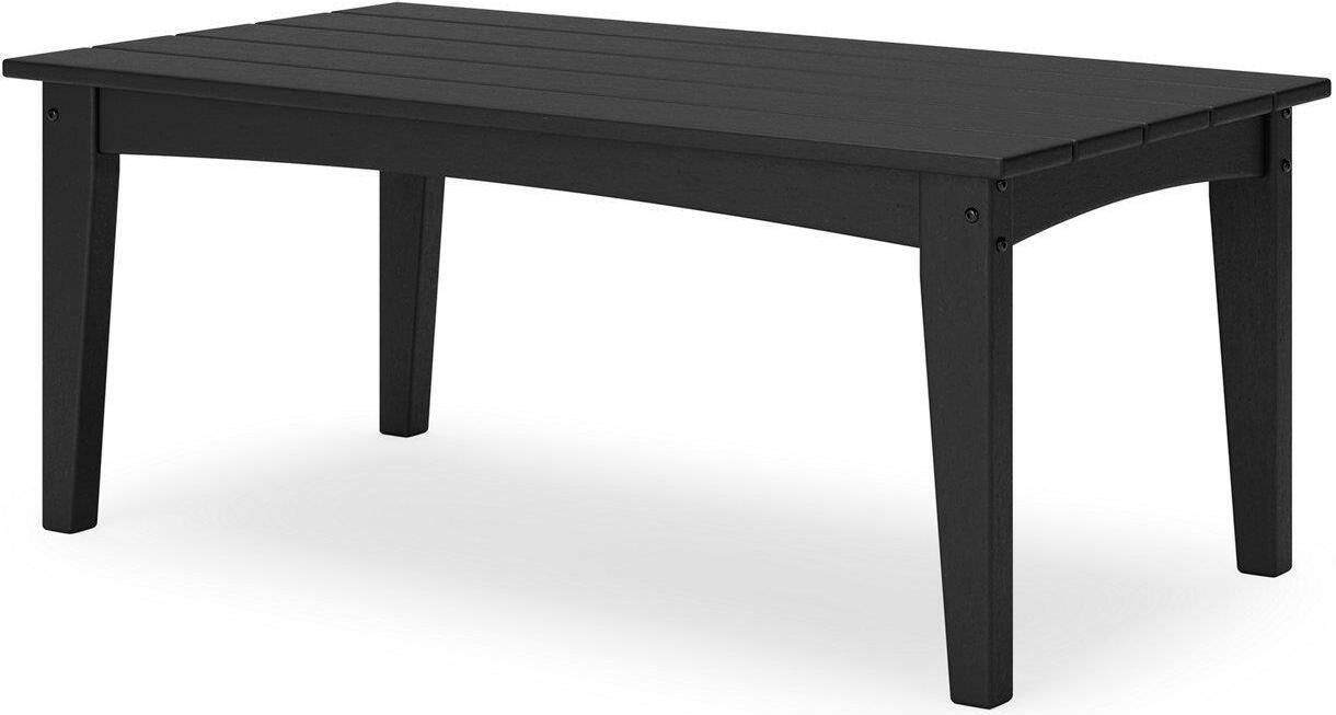 Hyland wave Outdoor Coffee Table In Black P108701