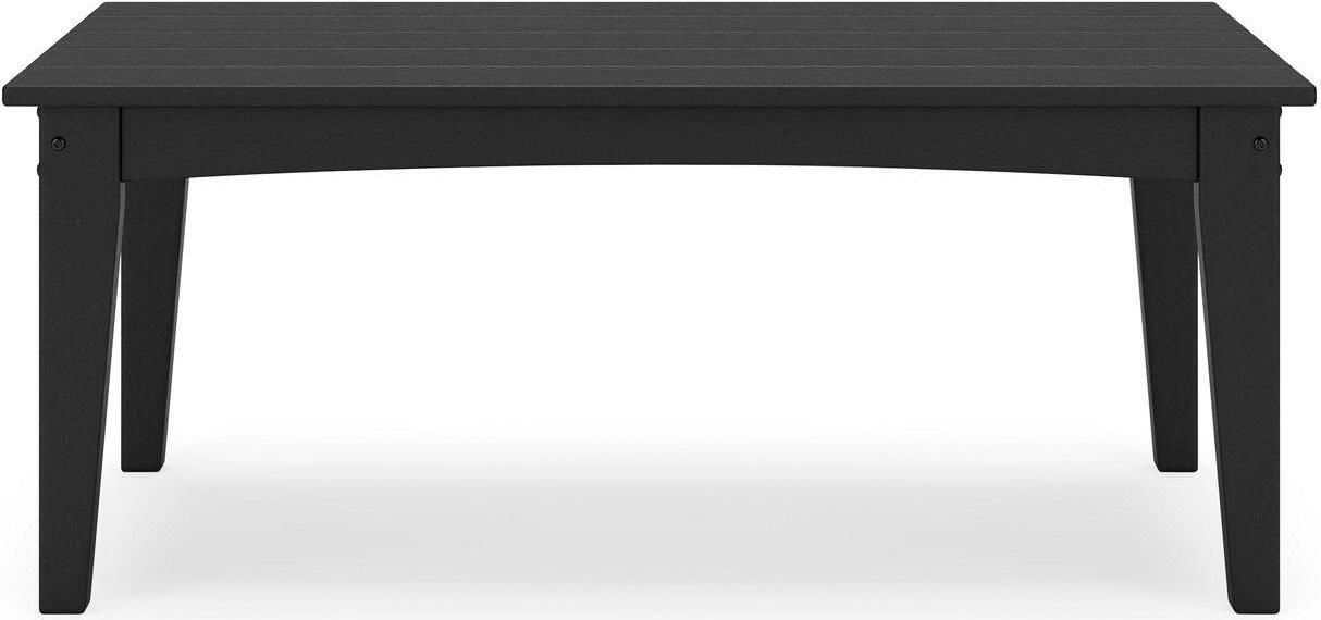 Hyland wave Outdoor Coffee Table In Black P108701