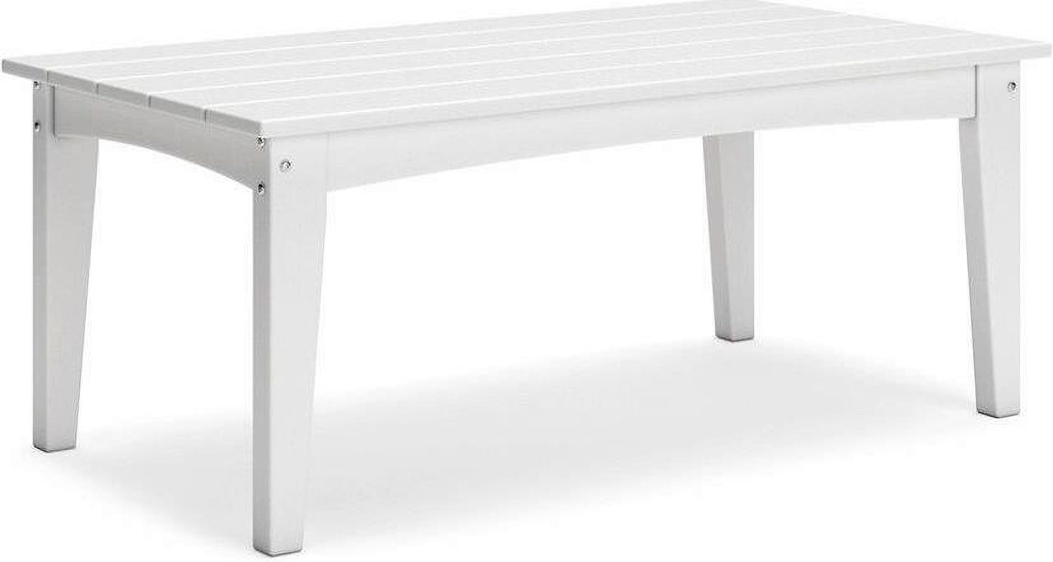 Hyland wave Outdoor Coffee Table In White P111701
