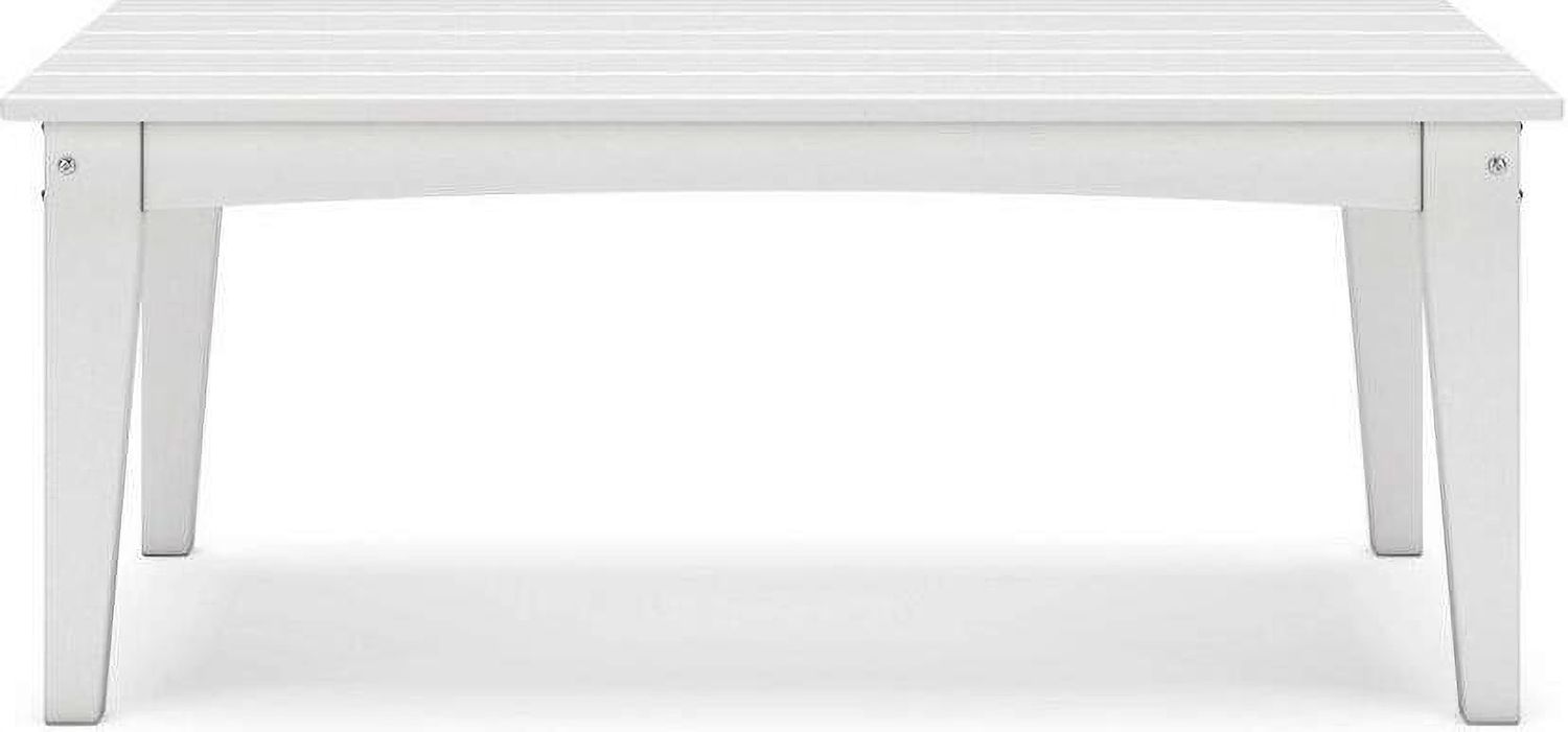 Hyland wave Outdoor Coffee Table In White P111701