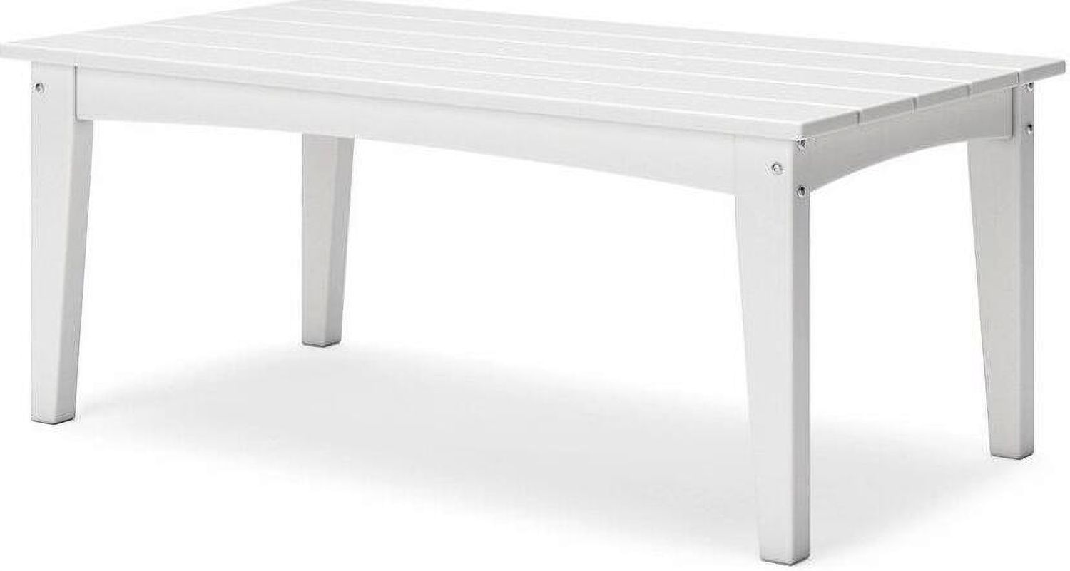 Hyland wave Outdoor Coffee Table In White P111701