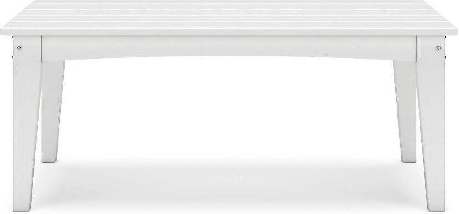 Hyland wave Outdoor Coffee Table In White P111701