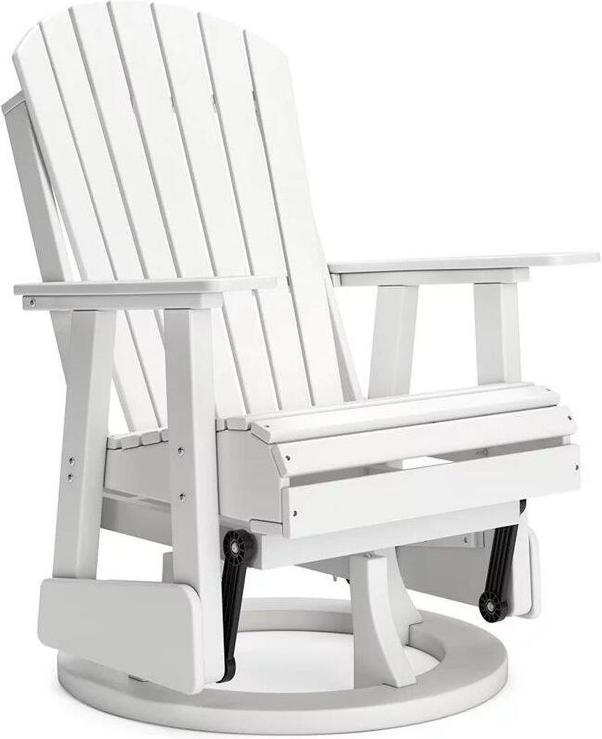 Hyland wave Outdoor Swivel Glider Chair In White P111820